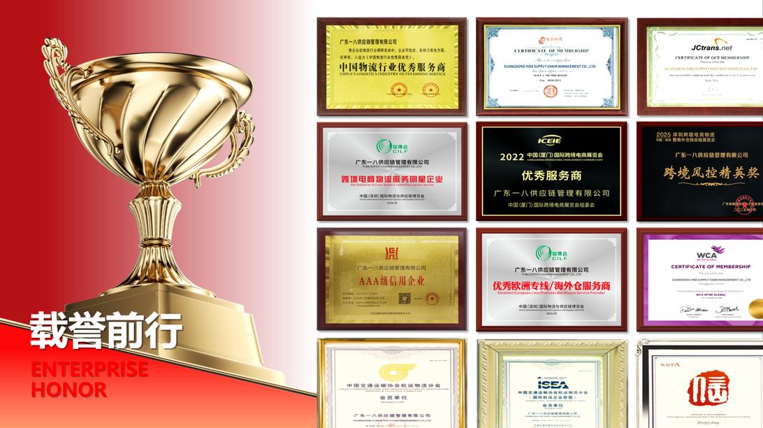 行業(yè)認證!一八供應鏈蟬聯(lián)歐線fba頭程top5